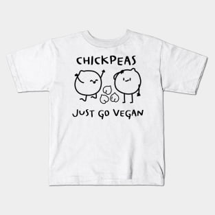 Chickpeas Funny Bitch Please Going Vegan Pun Kids T-Shirt